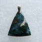 Green Moss Agate & Sterling Silver Pendant.  Green Moss Agate from West Java.  Indonesian Agates exhibit a wide variety of colors and amazing complexity.  No two agates are exactly alike, each one being a unique and beautiful creation!  