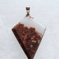 Moss Agate Pendant.  Indonesian Agates exhibit a wide variety of colors and amazing complexity.  No two agates are exactly alike, each one being a unique and beautiful creation!  