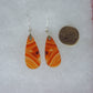 Find your perfect Indonesian Carnelian Agate Earrings on our store today!!  The bail and earring wire are authentic 925 sterling silver   This stone is