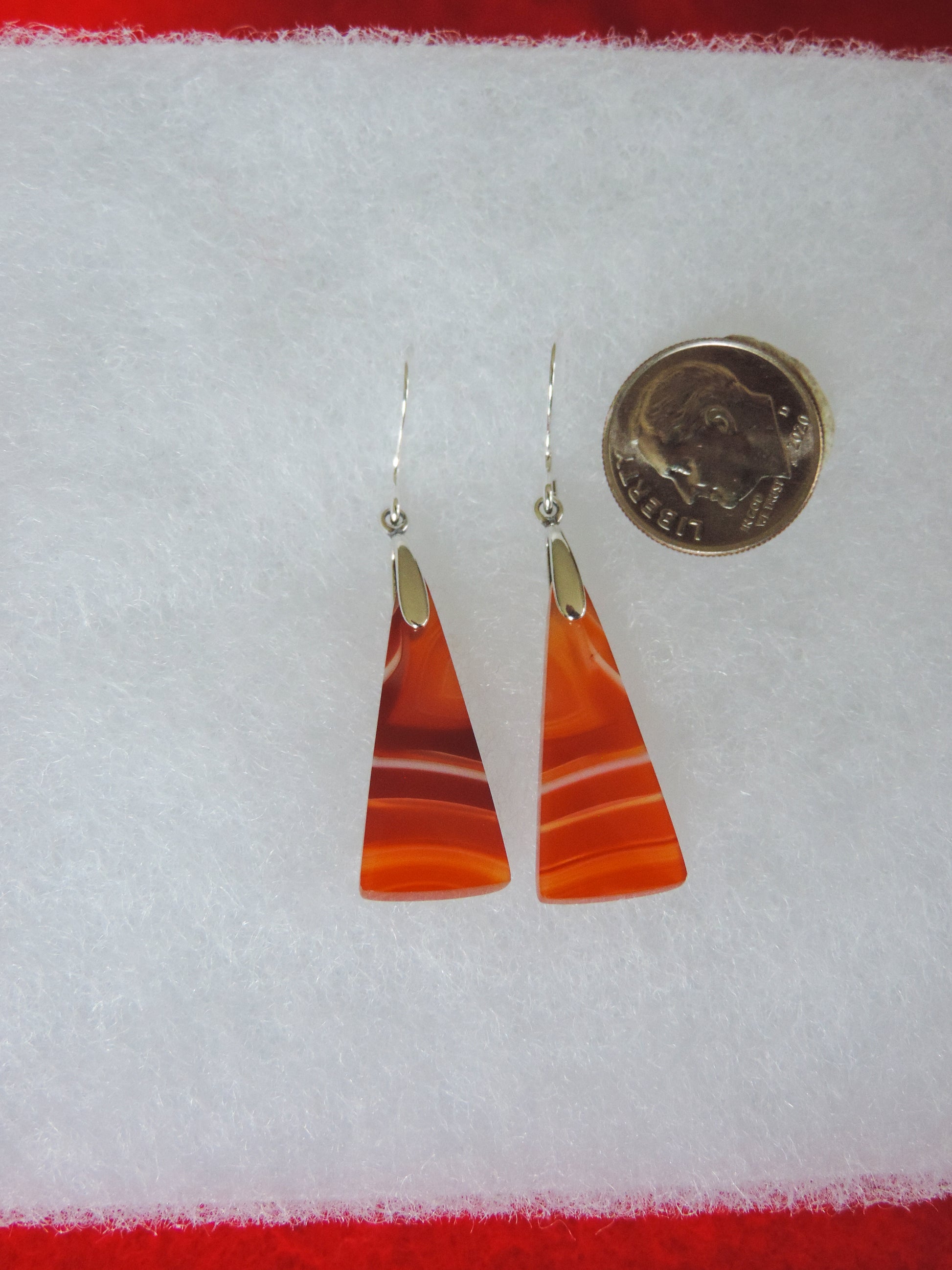 Find your perfect Indonesian Carnelian Agate Earrings on our store!  The bail and earring wire are authentic 925 sterling silver.