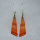 Carnelian Agate & Sterling Silver Earrings