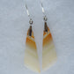 Carnelian Agate & Sterling Silver Earrings.  Indonesian Agates exhibit a wide variety of colors and amazing complexity.  No two agates are exactly alike, each one being a unique and beautiful creation!  