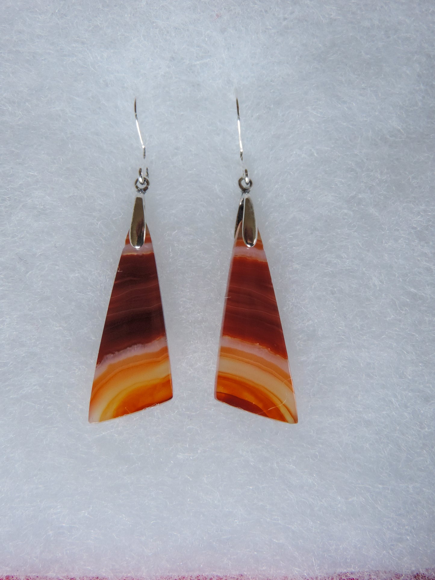 Find your perfect Indonesian Carnelian Agate Earrings on our store!  The bail and earring wire are authentic 925 sterling silver.