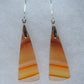 Carnelian Agate Earrings exhibit a wide variety of colors and amazing complexity.  No two agates are exactly alike, each one being a unique and beautiful creation!  