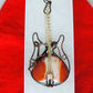 Bloodstone and Mixed Metals Guitar Pendant.  Bloodstone and Mixed Metals  One of a kind guitar pendant that shows off your unique taste!