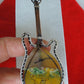 Moss Agate Guitar Pendant