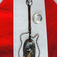 Bloodstone and Mixed Metals Guitar Pendant
