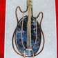 Semi-precious Gemstone and Mixed Metals Guitar Pendant.  Semi-precious Gemstone and Mixed Metals  One of a kind pendant that shows off your unique taste!