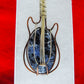 Semi-precious Gemstone and Mixed Metals Guitar Pendant.  Semi-precious Gemstone and Mixed Metals  One of a kind pendant that shows off your unique taste!