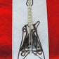 Moss Agate and Mixed Metals Guitar Pendant