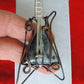 Moss Agate and Mixed Metals Guitar Pendant