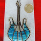 Lace Agate and Mixed Metals Guitar Pendant.  Lace Agate and Mixed Metals  One of a kind pendant that shows off your unique taste!
