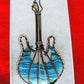 Lace Agate and Mixed Metals Guitar Pendant.  Lace Agate and Mixed Metals  One of a kind pendant that shows off your unique taste!