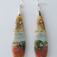 Indonesian River Jasper Earrings with Sterling Silver, hand crafted one of a kind party poppers!! Great gift for your favorite friend!!