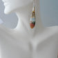 Indonesian River Jasper Earrings with Sterling Silver, hand crafted one of a kind party poppers!! Great gift for your favorite friend!! Jasper is an opaque variety of chalcedony (agate), and comes in a multitude of colors with unique patterns and habits.  Like agate, the names of various jaspers come from their color, their pattern, or from a place name, such as Indonesian River Jasper.  Pick your favorites earrings and enjoy!     The bail and earring wire are authentic 925 sterling silver.