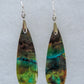 Feel treasured when you wear these Indonesian Blue Opalized Wood & Sterling Silver Earrings!