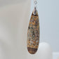 Jasper earrings are an opaque variety of chalcedony (agate), and comes in a multitude of colors with unique patterns and habits.  Like agate, the names of various jaspers come from their color, their pattern, or from a place name, such as Indonesian River Jasper.  So many wonderful options to choose from.  Pick your favorites earrings and enjoy!     The bail and earring wire are authentic 925 sterling silver.