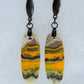 Bee the buzz when you wear these fun Bumblebee Jasper Earrings!  Bumblebee Jasper is named for its yellow, white, orange and black colored banding which resembles a common bumblebee. 