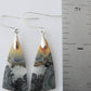 Exquisite in appearance, this jewelry will compliment your formal or casual attire.   The bail and earring wires are authentic 925 sterling silver.     Our hand crafted jewelry is photographed next to a ruler for size.  This stone is a natural color, no dyes or heat treatment have been used. Maligano Jasper is a specific type of jasper found in Indonesia and forms in ancient volcanic hot springs areas.  It’s named after a small village in Sulawesi, Indonesia and is mined by hand.