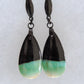 Feel treasured when you wear these Indonesian Blue Opalized Wood Earrings!