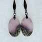 Purple Moss Agate Earrings  Purple gemstones hold significant and