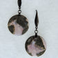 Wear some Indonesian Purple Moss Agate Earrings today!  This stone is a natural color, no dyes or heat treatment have been used.  It was photographed without filters in natural light; however, slight color variations may occur due to digitization.  