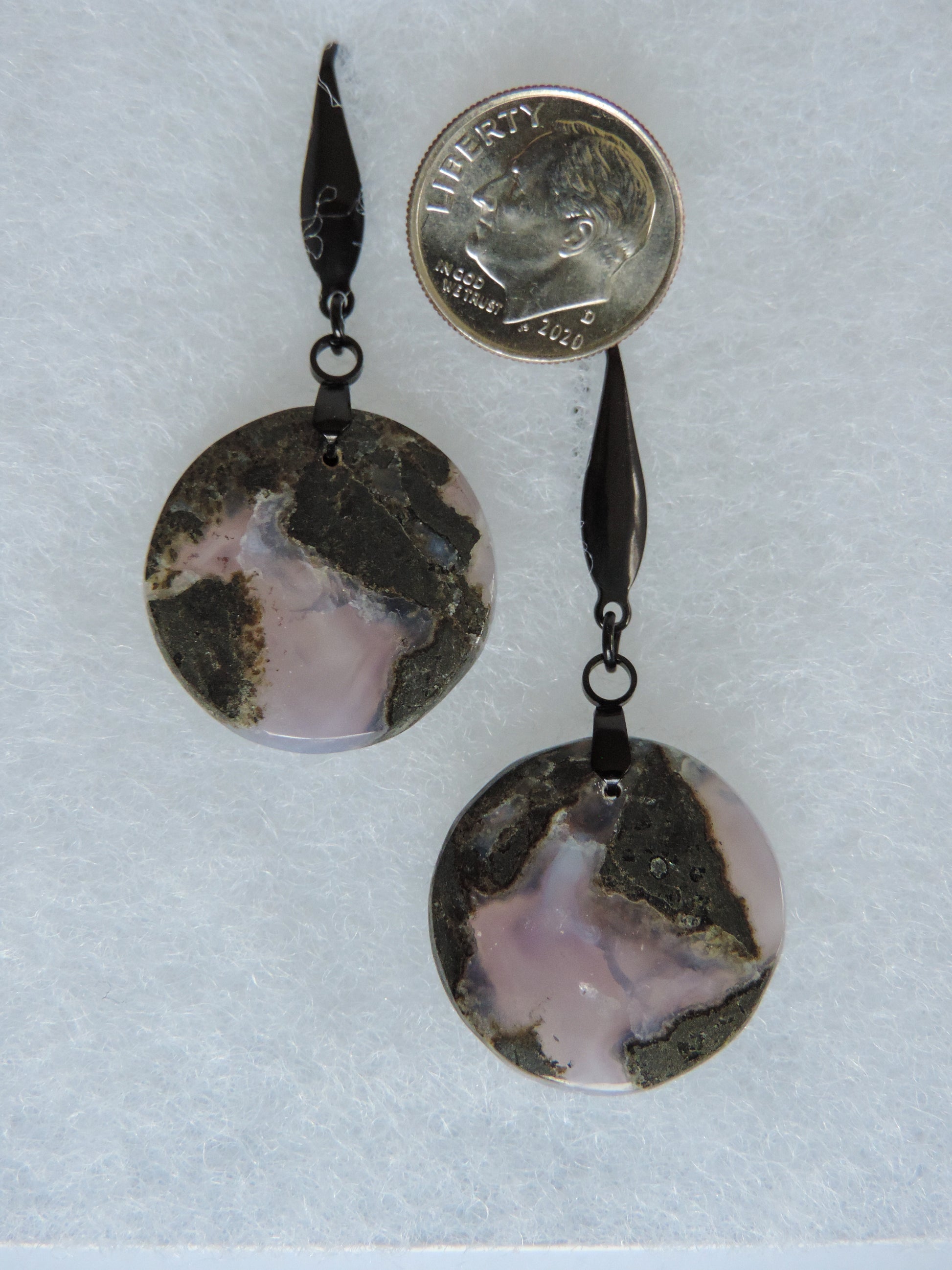 Your Purple Moss Agate Earrings will be shipped the same day in most cases, Monday through Friday.  Orders will be shipped first class USPS, which takes 3-4 days in the U.S.   If your jewelry earrings arrive damaged or you are dissatisfied, please contact us upon receipt of item.