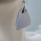  The bail and earring wires are authentic 925 sterling silver.  Wear these original earrings and stand out in a crowd!  Known as the Treasure State, Montana’s landscape is an abundant resource for precious and semi-precious stones.  One of the semi-precious stones, Madison Blue Agate, are featured in these earrings.  