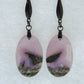Purple Moss Agate Earrings