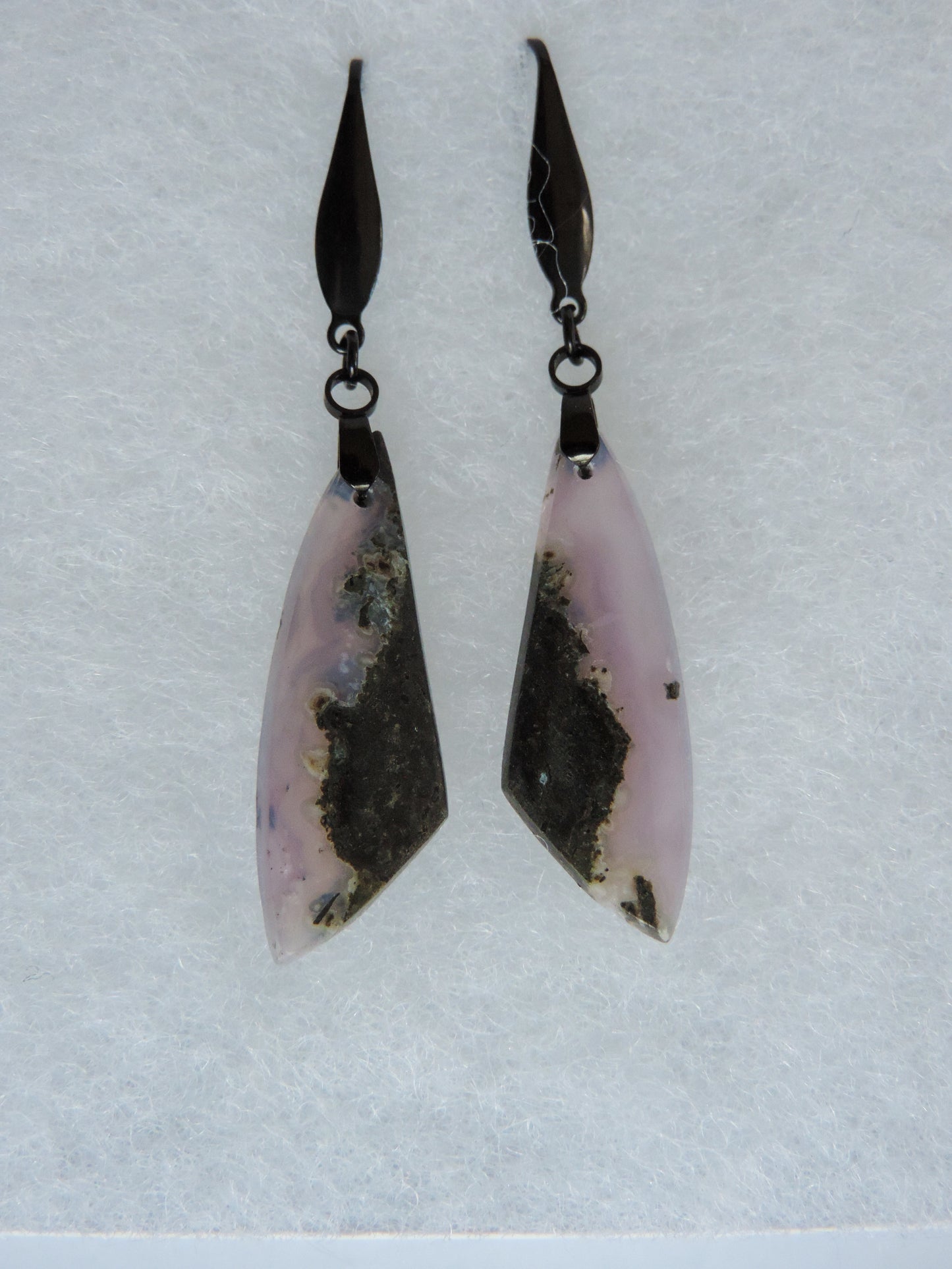 Purple Moss Agate Earrings