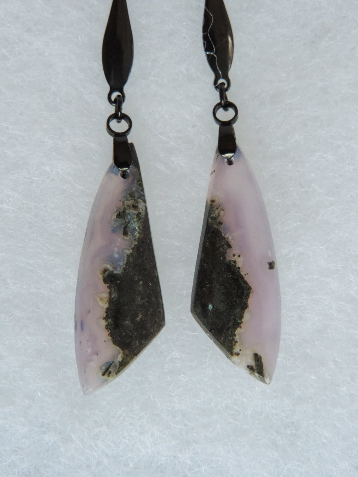 Purple Moss Agate Earrings