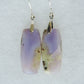 Purple Moss Agate & Sterling Silver Earrings.  Purple gemstones hold significant and powerful spiritual qualities.  Purple has been associated with wealth, passion, ambition, magic, awareness, mystery, tranquility, inspiration, understanding, calmness and wisdom to name a few.  Throughout history, the spiritual meanings and properties of purple gemstones have always been positive as they were known to bring forth the purest aspirations of human kind.  