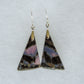 Purple Moss Agate & Sterling Silver Earrings