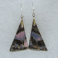 Purple Moss Agate & Sterling Silver Earrings