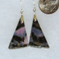 Purple Moss Agate & Sterling Silver Earrings