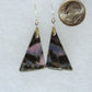Purple Moss Agate & Sterling Silver Earrings