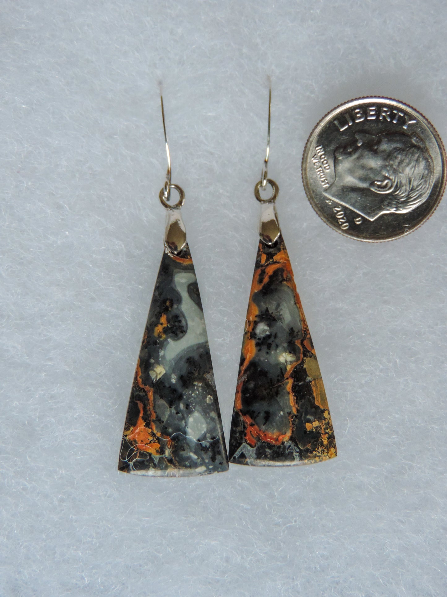 Maligano Jasper & Sterling Silver Earrings