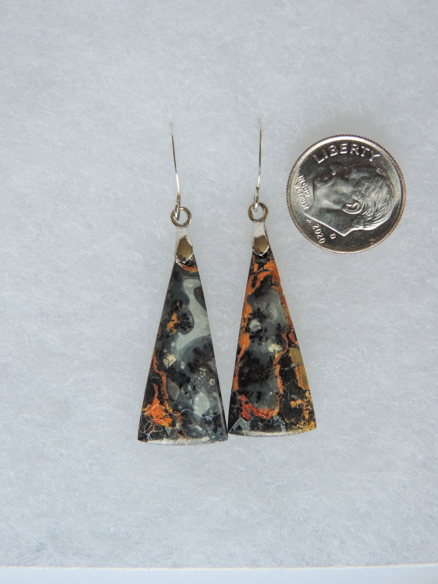 Maligano Jasper & Sterling Silver Earrings