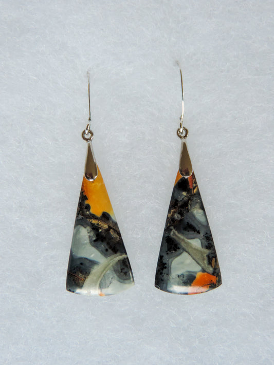 Maligano Jasper & Sterling Silver Earrings