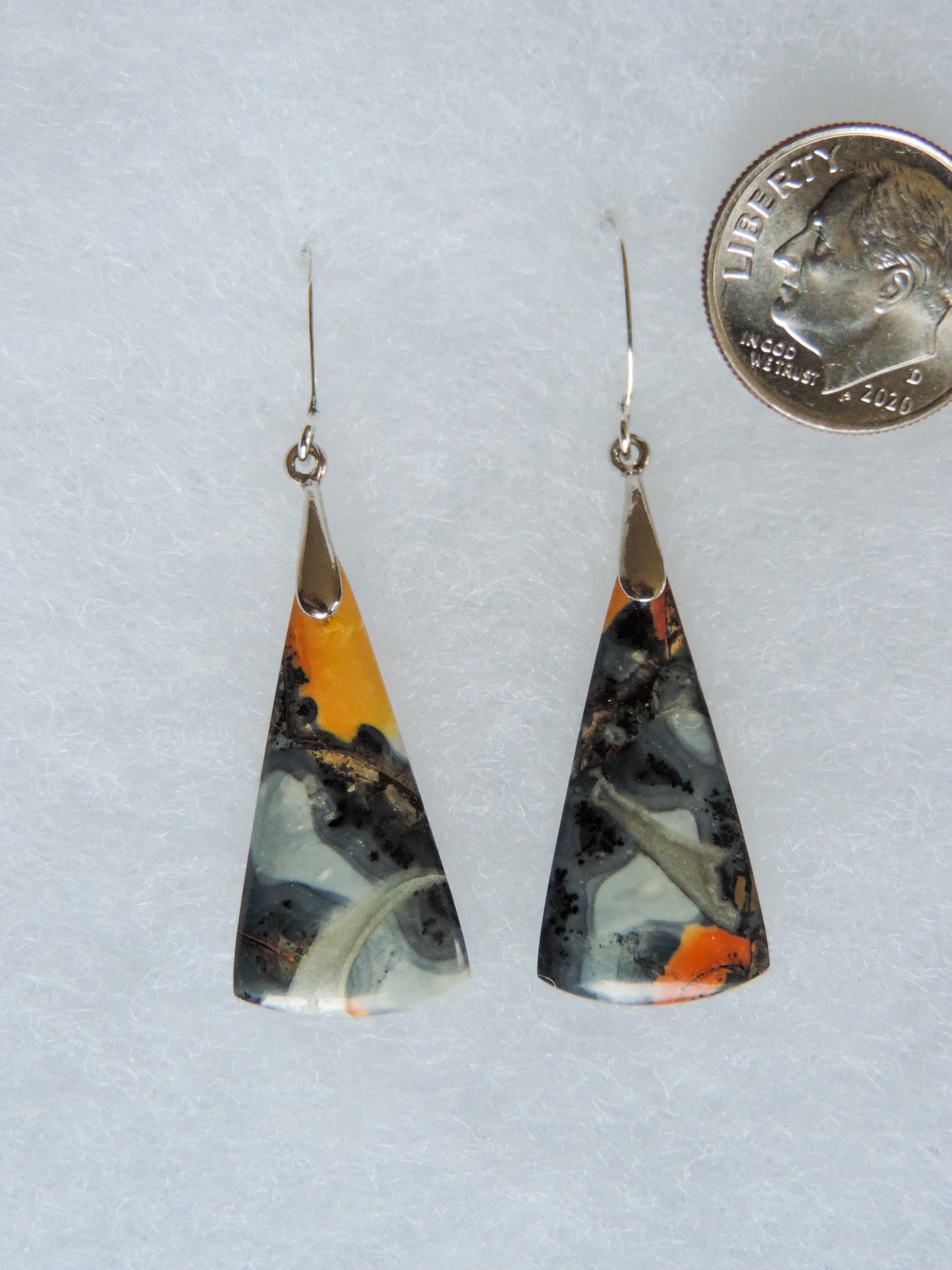 Maligano Jasper & Sterling Silver Earrings