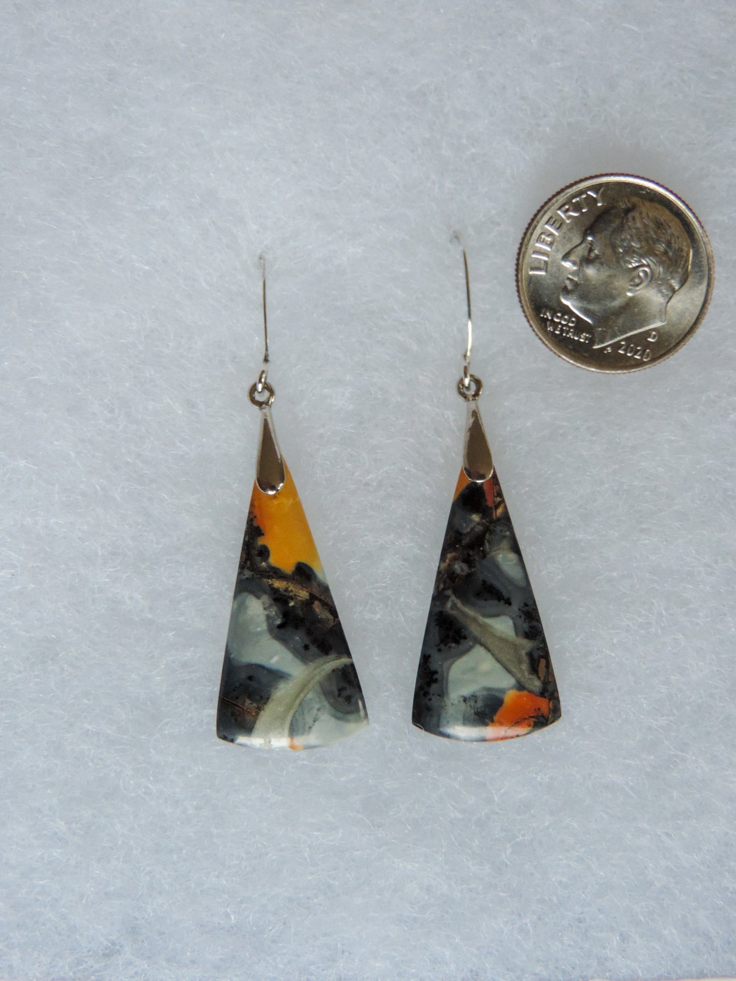 Maligano Jasper & Sterling Silver Earrings