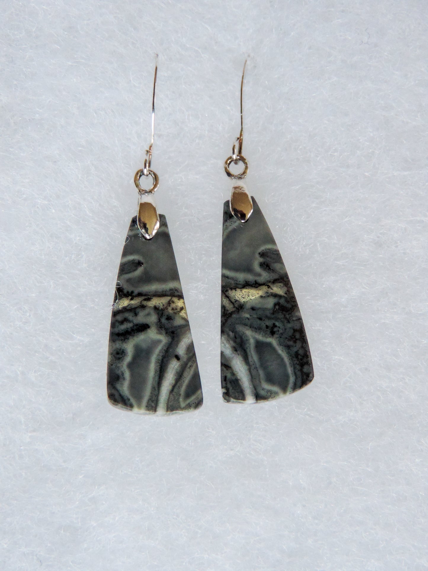 Exquisite in appearance, these Maligano Jasper & Sterling Silver Earrings will compliment your formal or casual attire. 