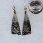 Found roughly ten years ago, this stone has made its way into the main stream market.  The bail and earring wires are authentic 925 sterling silver.