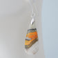 Bumblebee Jasper is named for its yellow, white, orange and black colored banding which resembles a common bumblebee.  This mineral was discovered in the Papandayan Volcano, West Java Province, Indonesia.  The gemstone is truly unique in appearance, fun to wear and is known spiritually for its uplifting, radiant energy.  Bee the buzz when you wear these fun earrings!  The bail and earring wire are authentic 925 sterling silver.