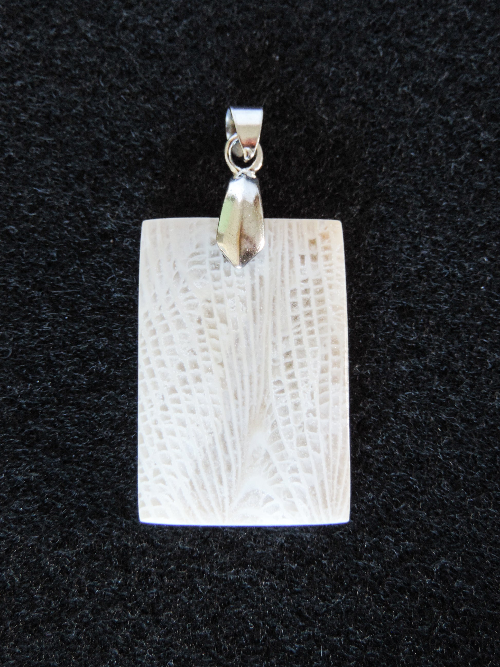 Show off your unique taste with this palm root pendant!  The pendant bail is authentic 925 sterling silver.