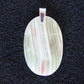 Agate Pendant.  Indonesian Agates exhibit a wide variety of colors and amazing complexity.  No two agates are exactly alike, each one being a unique and beautiful creation!  Agates with multiple bands of color are known as fortification agates, those with dendritic or moss looking inclusions are referred to as moss agate and many others are given descriptive names relative to their