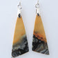 Maligano Jasper is a specific type of jasper found in Indonesia and forms in ancient volcanic hot springs areas.  It’s named after a small village in Sulawesi, Indonesia and is mined by hand. Exquisite in appearance, this jewelry will compliment your formal or casual attire.   The bail and earring wires are authentic 925 sterling silver.
