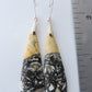 One of a kind Hand crafted Semi-precious gemstone earrings. 