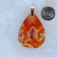 Find your perfect Indonesian Agate on our store!  The pendant bail is authentic 925 sterling silver.