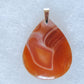 Timor Agate & Sterling Silver Pendant.  Timor Agate Pendant.  Indonesian Agates exhibit a wide variety of colors and amazing complexity.  No two agates are exactly alike, each one being a unique and beautiful creation! 